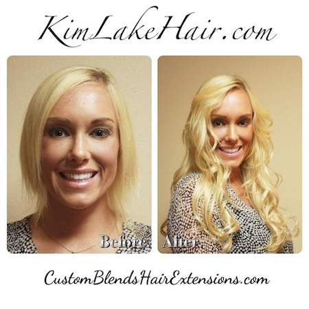 Custom Blended Red Hair Extensions