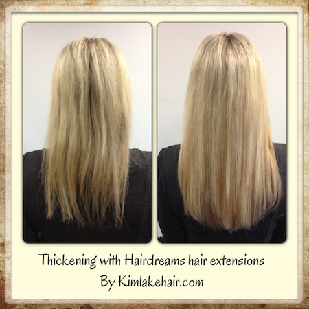 Before and after hair extension pictures