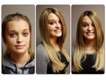 Custom Blended Red Hair Extensions