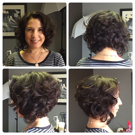 Layered curly Bob