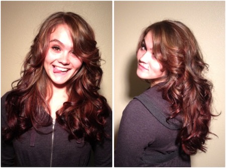 Christinas purple Ombre Color