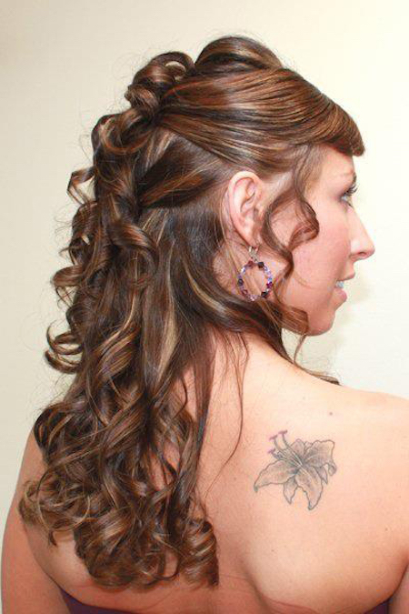 Wedding hair . natural hair