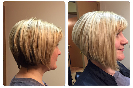 Bob Hair Extensions Before and After