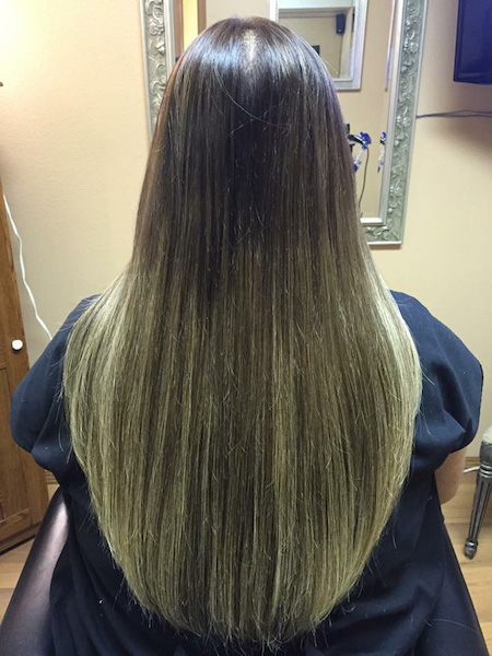 Ombre hair extensions