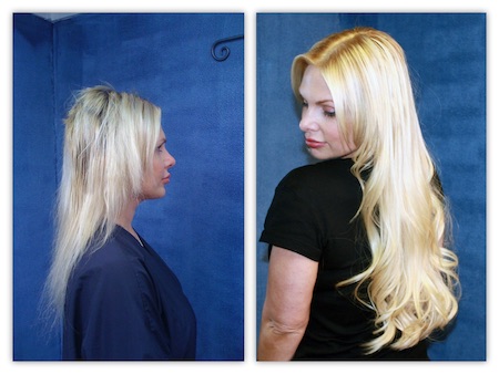 Super damaged hair bleached right off from bad color Hair Extensions