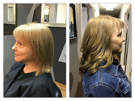 Natural Red and Gray Russian Virgin Hair extensions