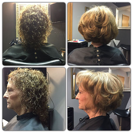Layered curly Bob