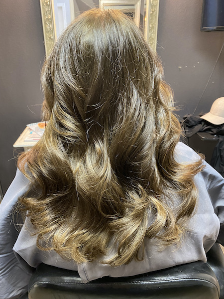 Double Drawn, Ombre rooted, blended hilighted hair extensions.